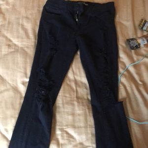 Express ripped black jeans